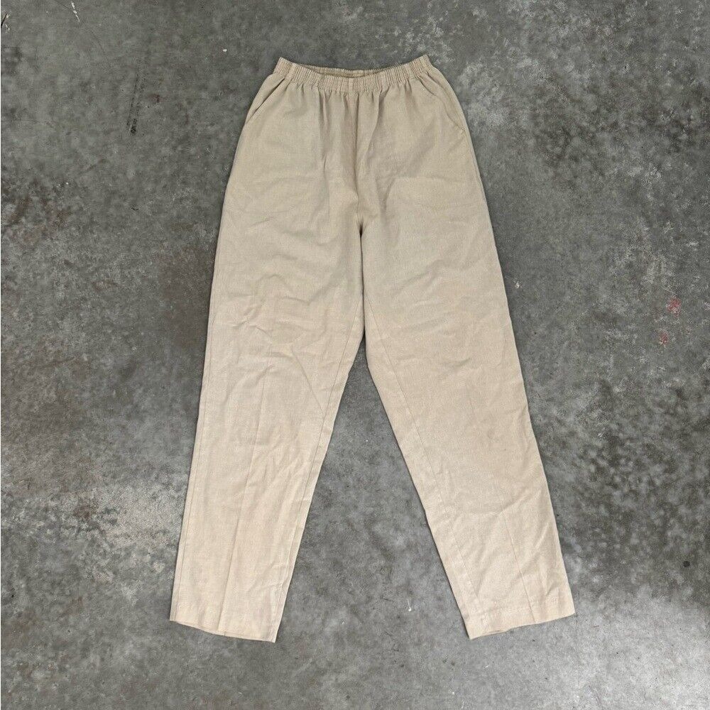 Blair light weight linen style trouser pants - Picture 2 of 9